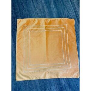 3 Golden Yellow Velvet Throw Pillow Covers, (2) 24"Square & (1) 12"x20'"